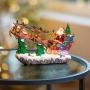 35 CM ANIMATED SANTA REINDEER SLEIGH