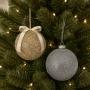 COLGANTE NAVIDEÑO DECORATIVO 1 PIEZA 10 CM 2 COLORES BRILLANTES