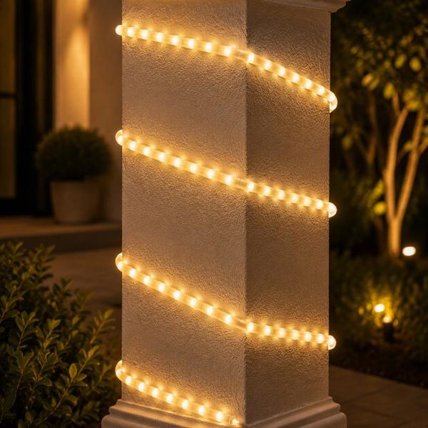 MANGUERA LED FLEXIBLE BLANCO CALIDO 5M NAVIDEÑAS