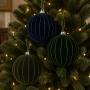 COLGANTE NAVIDEÑO 1 PIEZA 15 CM 3 COLORES VELVET CON DORADO