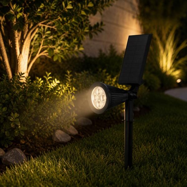 PROYECTOR NAVIDEÑO LUZ LED SOLAR CÁLIDA PARA EXTERIOR