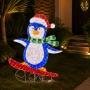 PINGÜINO ILUMINADO 1.2M NAVIDEÑO