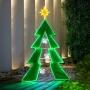 FIGURA NAVIDEÑA ÁRBOL CARAMEL DREAMS CON LUZ LED 185 CM