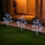 3 PACK ESTACA MICROLUCES ILUMINADA 30IN NAVIDEÑO