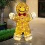 FIGURA NAVIDEÑA ILUMINADA 1.22 M GALLETA DE GENGIBRE