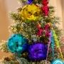 COLGANTE NAVIDEÑO DISCO 1 PIEZA 15 CM 4 COLORES ACABADO ESPEJO