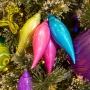 COLGANTE NAVIDEÑO FINIAL 4 PIEZAS 19 CM MULTICOLOR BRILLANTE