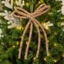 COLGANTE NAVIDEÑO MOÑO ROSE GOLD 42CM