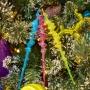 COLGANTE NAVIDEÑO ICICLE 4 PIEZAS 26 CM MULTICOLOR ESCARCHADO