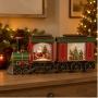 TREN NAVIDEÑO DE AGUA GIRATORIA 40CM