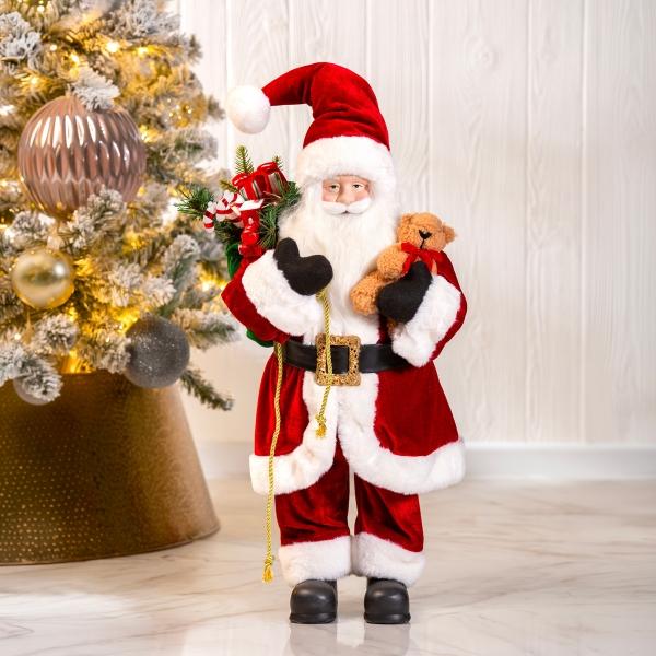 SANTA NAVIDEÑO DECORATIVO CLÁSICO PLÁSTICO 60 CM