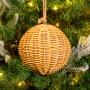 COLGANTE NAVIDEÑO RATTAN 15CM