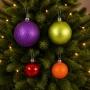 ESFERAS NAVIDEÑAS 54 PIEZAS 6 Y 8 CM VARIOS COLORES BRILLANTES COLECCIÓN FESTIVE