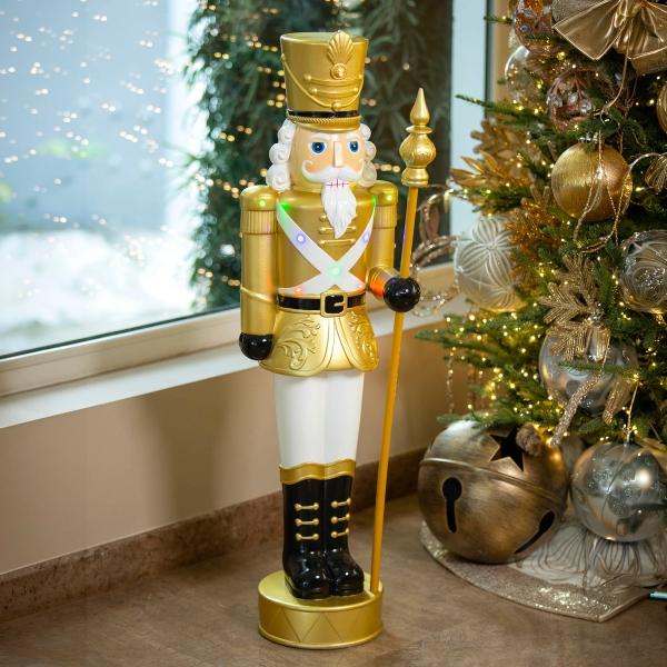 CASCANUECES NAVIDEÑO DORADO 1.92 M X 29.2 x 25.4 x CM
