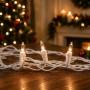 LUCES NAVIDEÑAS MINI CENTELLANTE LED BLANCO CÁLIDO 9 M 100 FOCOS