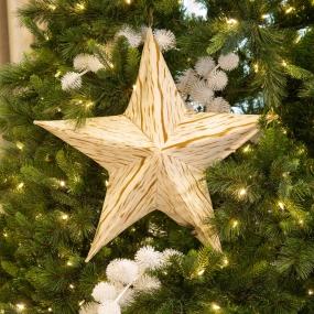 COLGANTE NAVIDEÑO ESTRELLA PLEGABLE BLANCA 36CM