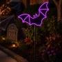 MURCIELAGO LED MORADO 45 CM