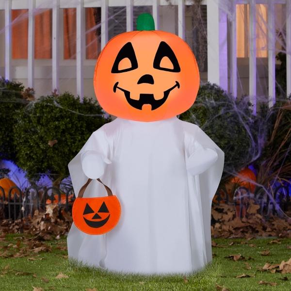 INFLABLE CALABAZA FANTASMA 1M