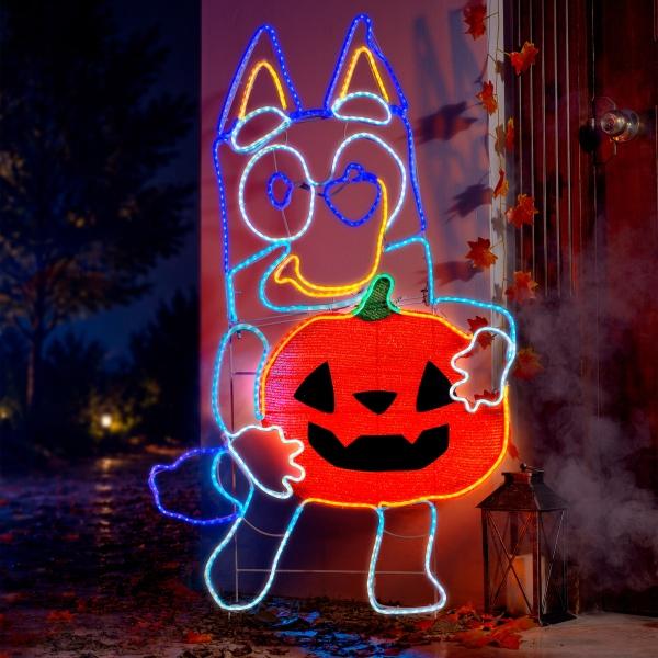 FIGURA LED BLUEY HALLOWEEN 1.21 M CON LUZ LED