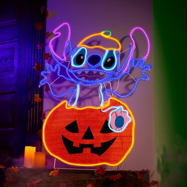 FIGURA DECORATIVA STITCH HALLOWEEN 1 M CON LUZ LED