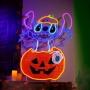 FIGURA DECORATIVA STITCH HALLOWEEN 1 M CON LUZ LED