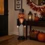 DECORACION CASCANUECES CALABAZA ILUMINADO 91 CM