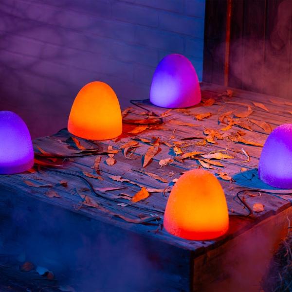 ILUMINACIÓN HALLOWEEN ESTACAS GOMAS AZUCARADAS 41 CM CON LUZ LED