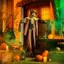 FIGURA ANIMATRONIC DE HALLOWEEN ESPANTAPÁJAROS 1.65 M CON LUZ LED