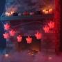 SERIE DE LUCES HALLOWEEN FANTASMAS 2.40 M CON LUZ LED