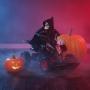 ESQUELETO ANIMADO EN MOTO HALLOWEEN 31 CM CON LUZ LED