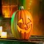 DECORACIÓN CALABAZA ILUMINADA 40 CM