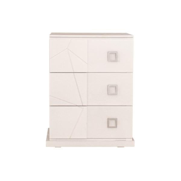 BURÓ CON 3 CAJONES COLOR BLANCO - MADERA INDUSTRIALIZADA