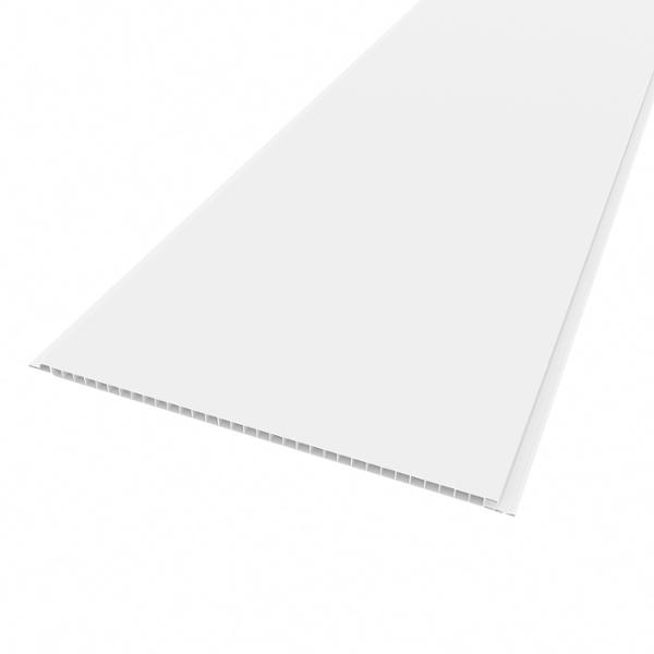 PANEL PARA MURO Y CIELO RASO PVC MILANO 7.8 MM IMPRESO BLANCO LISO BRILLANTE 30 X 290 CM