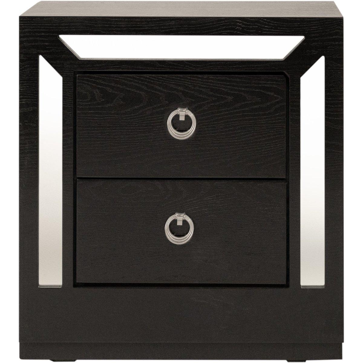 Buró con 2 cajones color chocolate - madera industrializada