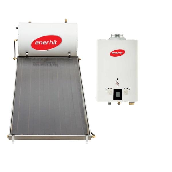 COMBO CALENTADOR DE AGUA PLANO 150L Y CALENTADOR INSTANTÁNEO LP 6L
