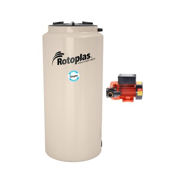 COMBO TINACO VERTICAL 500L Y BOMBA PRESURIZADORA SMART 1/4 HP