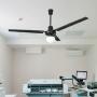 VENTILADOR DE TECHO ICARUS CON LUZ 56" NEGRO