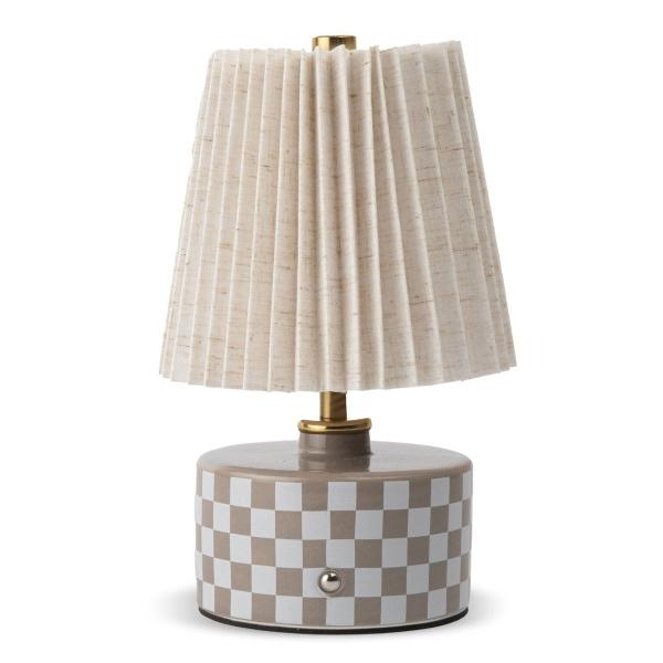 BELL HOWELL LÁMPARA DE MESA DE PIEDRA CERÁMICA - LILA