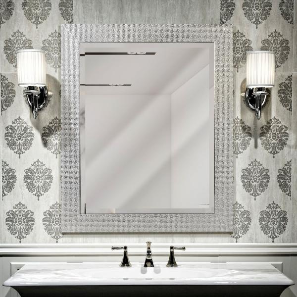ESPEJO RECTANGULAR 69x84 CM AZULEJOS TEXTURIZADO FINE ART TJ
