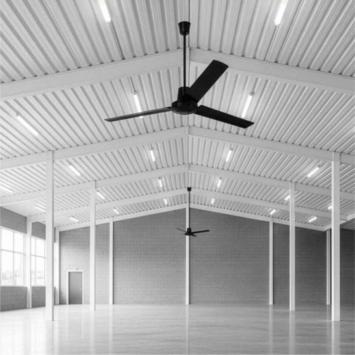 Ventilador de techo icarus 56" negro