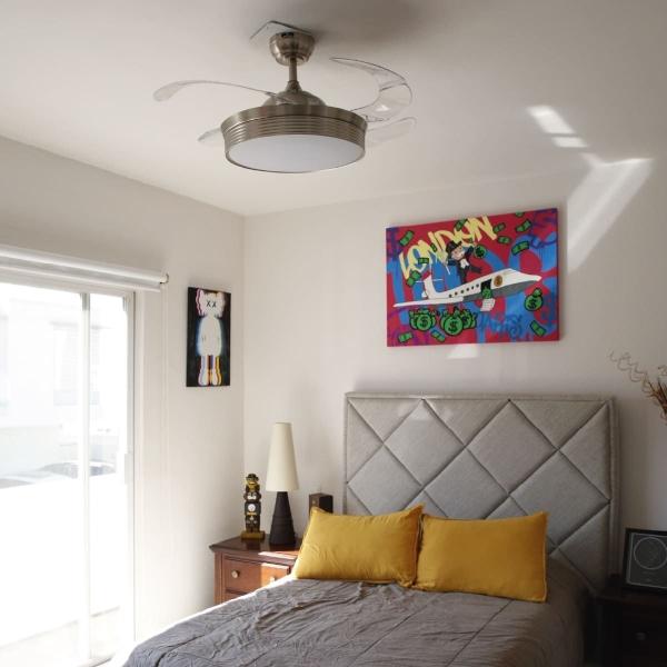 VENTILADOR DE TECHO ROMA 42" PLATEADO