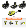 ONE+ 18V KIT DE INICIO DE ALTO RENDIMIRENTO INCLUYE BATERIA DE 2AH, (2) DE 4AH Y CARGADOR