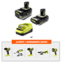 ONE+ 18V KIT DE 2 BATERÍAS HP 4AH Y 2AH Y CARGADOR