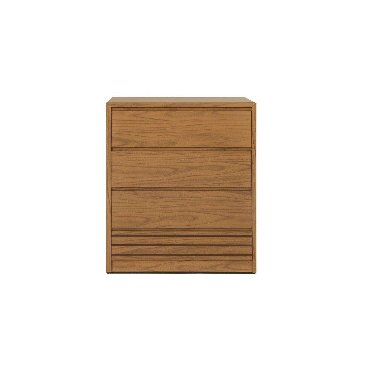 Cómoda - cajonera con 4 cajones color natural - madera industrializada