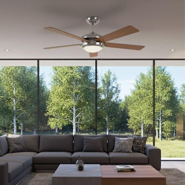 VENTILADOR DE TECHO ESPARTA 52" PLATEADO