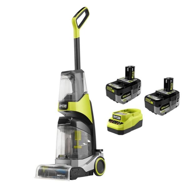 ONE+ 18V HP KIT DE LAVADORA DE ALFOMBRA INALAMBRICA SWIFTCLEAN CON (2) BATERIAS DE 4AH Y CARGADOR