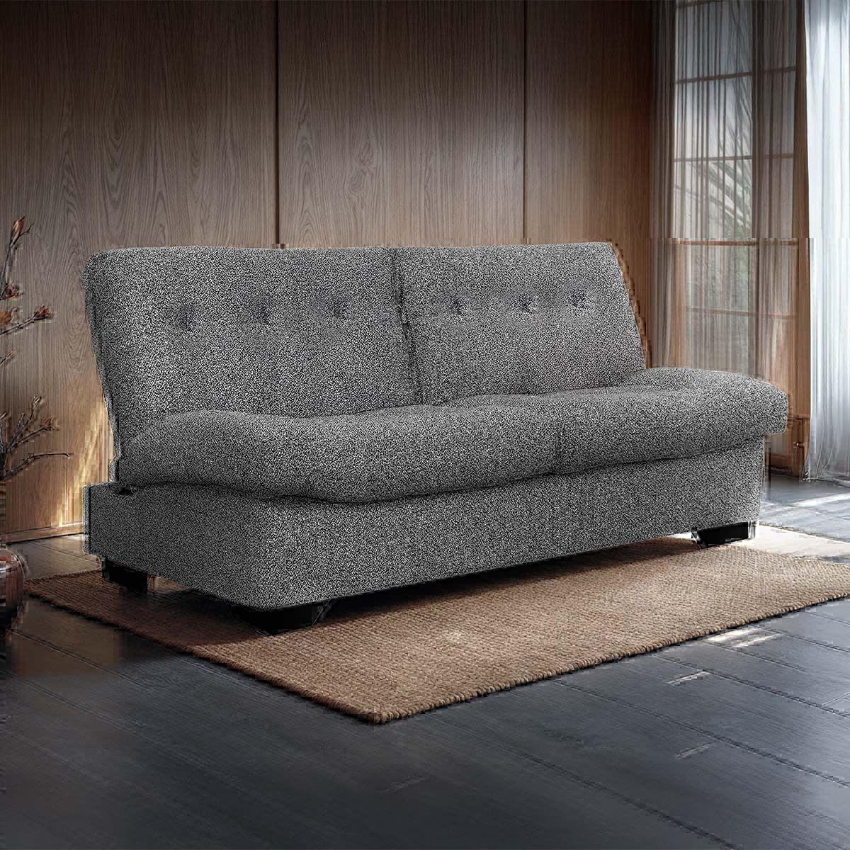 Sofá cama sande sin brazos gris