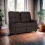 LOVE SEAT 2 PLAZAS RECLINABLE GRIS OXFORD