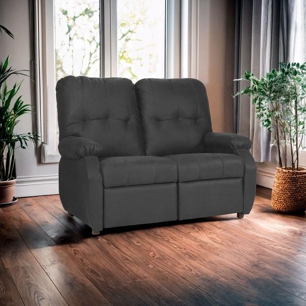 LOVE SEAT DE 2 PLAZAS RECLINABLE GRIS OXFORD