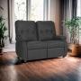 LOVE SEAT DE 2 PLAZAS RECLINABLE GRIS OXFORD